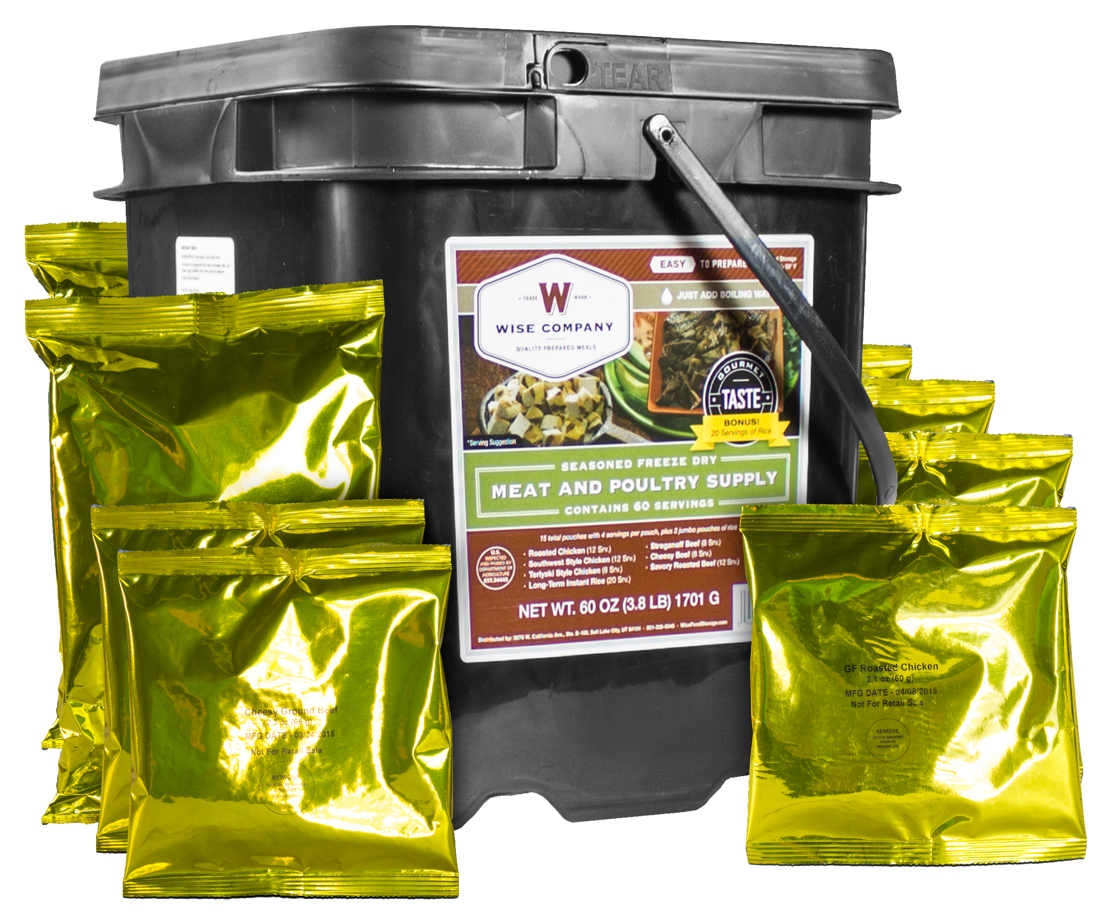Wise Company 60 Serving Gourmet FreezeDried Meat Kit Cabela's